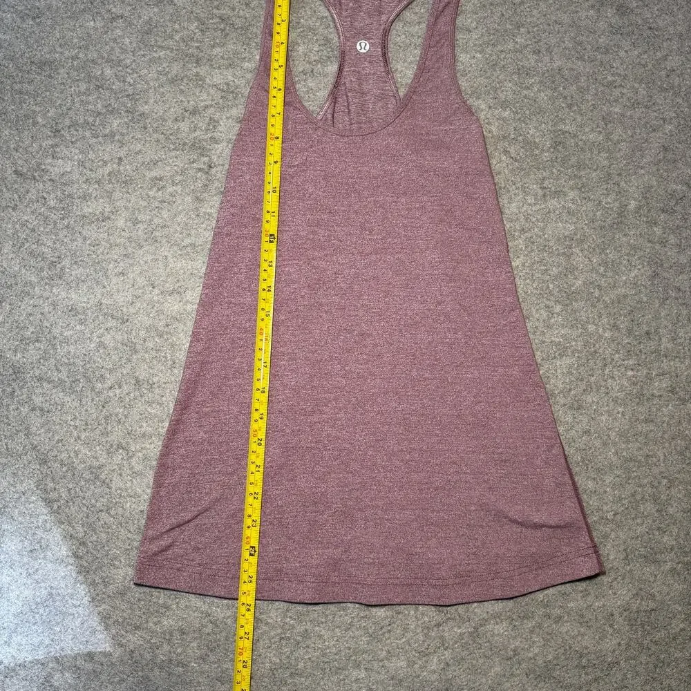 Lululemon Women’s Tank Top 6 Heathered Purple Sleeveless Racerback Athletic
